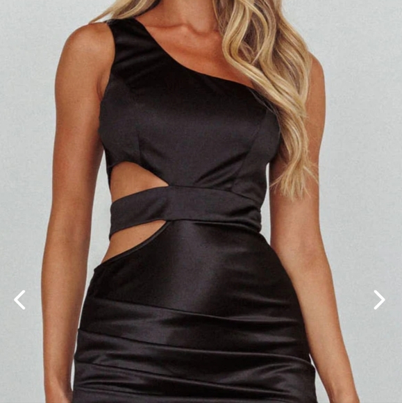 Here Comes The Sun Night Out One Shoulder Maxi Dress Sz XS - Picture 6 of 7